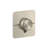 Bateria termo. HighFlow do 1 odbiornika z dodatkowym wyjściem, softsquare, podtynk. Nikiel brushed ShowerSelect ID AXOR 36778820