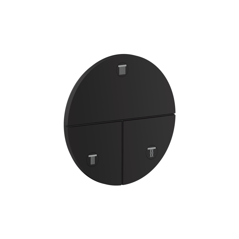 Zawór odcinający do 3 odbiorników, okrągły, podtynkowy Czarny Matowy ShowerSelect ID AXOR 36779670