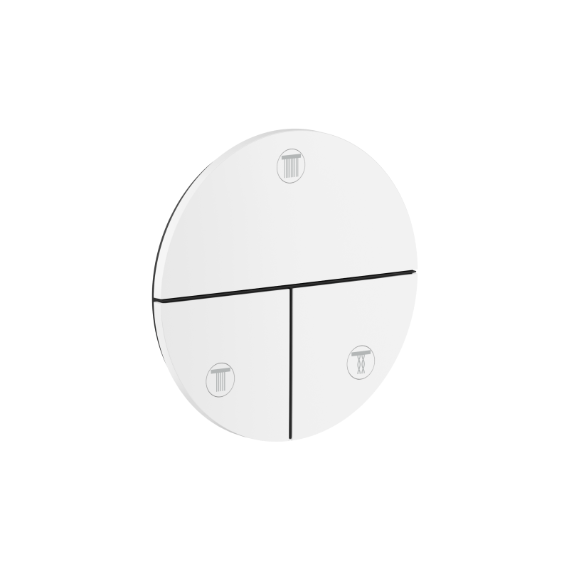 Zawór odcinający do 3 odbiorników, okrągły, podtynkowy Biały Matowy ShowerSelect ID AXOR 36779700