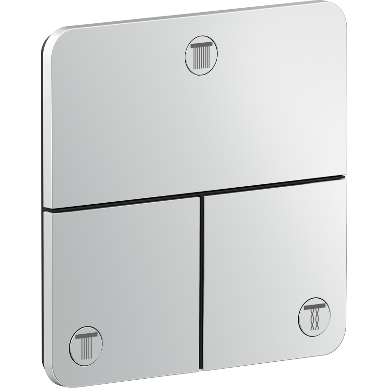 Zawór odcinający do 3 odbiorników, softsquare, podtynkowy Chrom ShowerSelect ID AXOR 36781000