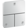 Zawór odcinający do 3 odbiorników, softsquare, podtynkowy Chrom ShowerSelect ID AXOR 36781000