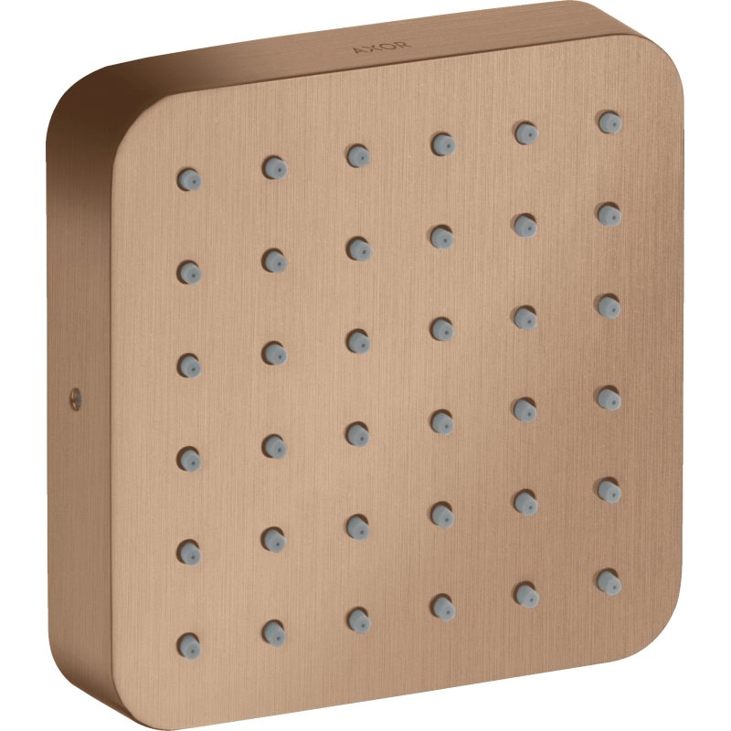 Moduł prysznicowy 120/120, softsquare, podtynkowy Czerwony Złoty Szczotkowany Citterio E AXOR 36822310