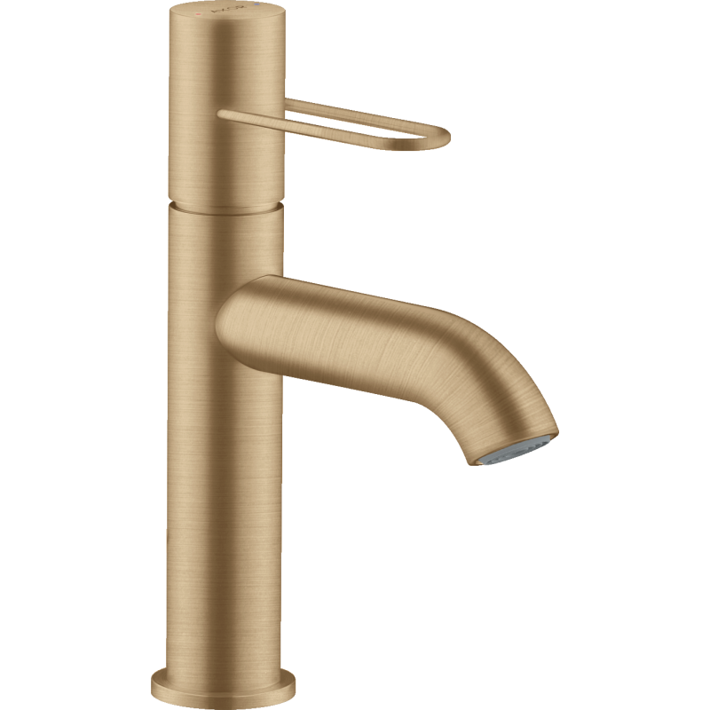 Jednouchwytowa bateria umywalkowa 100 z uchwytem Loop bez kompletu odpływowego Brąz Szczotkowany Uno AXOR 38026140