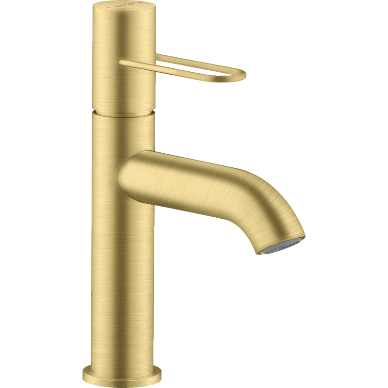 Jednouchwytowa bateria umywalkowa 100 z uchwytem Loop bez kompletu odpływowego Mosiądz Szczotkowany Uno AXOR 38026950