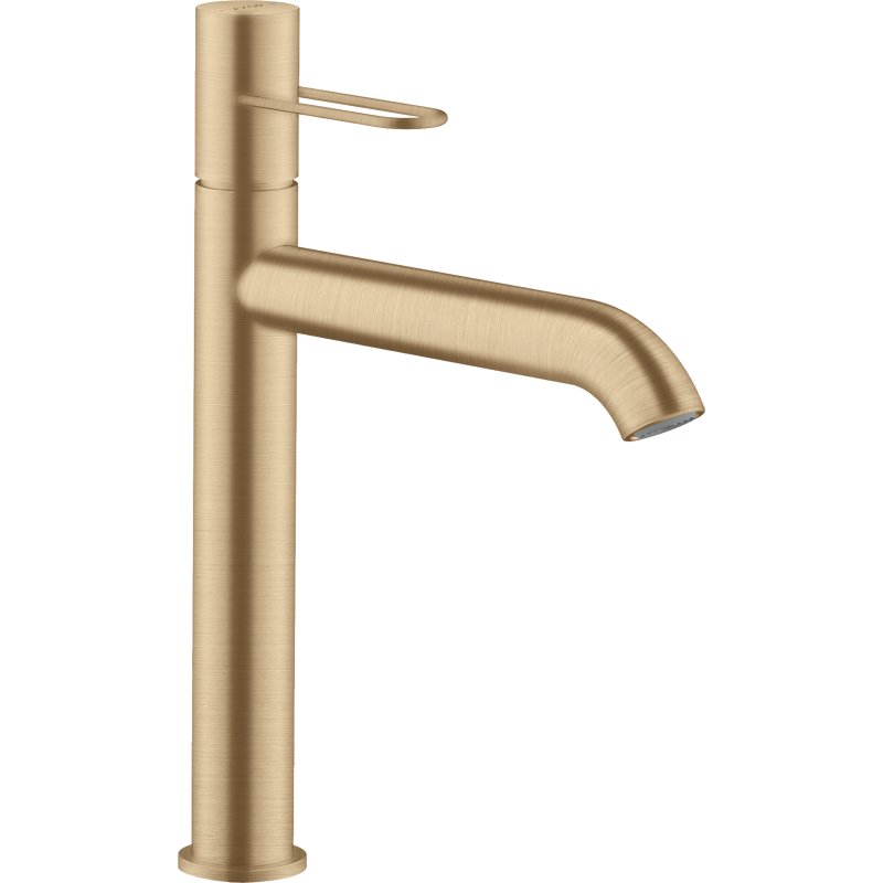 Bateria umywalkowa 190 do umywalek nablatowych z uchwytem Loop i niezamykanym kpl odpływowym Brąz Szczotkowany Uno AXOR 38032140