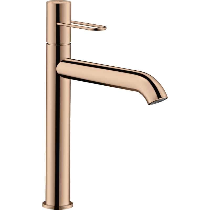 Bateria umyw. 190 do umyw nablat z uchwytem Loop i niezamykanym kpl odpływowym Czerwony Złoty Polerowany Uno AXOR 38032300