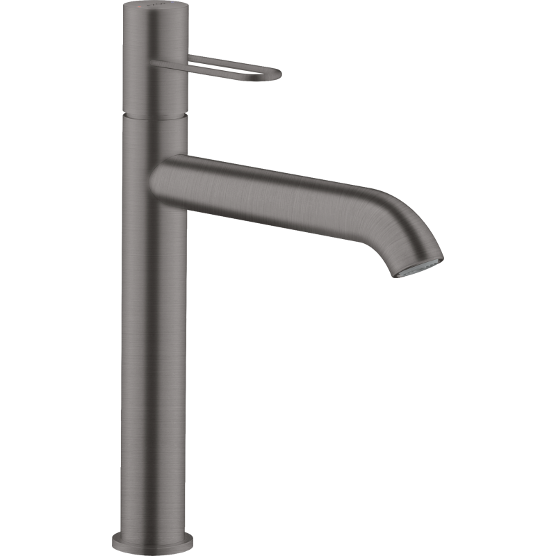 Bateria umyw. 190 do umyw nablat z uchwytem Loop i niezamykanym kpl odpływowym Czarny Chrom Szczotkowany Uno AXOR 38032340