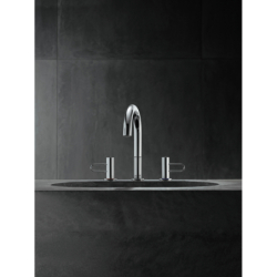 3-otworowa bateria umywalkowa 160 z uchwytami Loop i kompletem odpływowym z cięgłem Chrom Uno AXOR 38054000