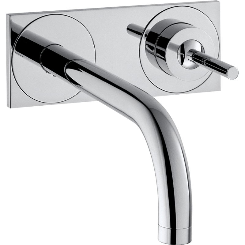 Jednouchwytowa bateria umywalkowa z wylewką 165 mm i płytką, ścienna, podtynkowa Chrom Uno AXOR 38112000