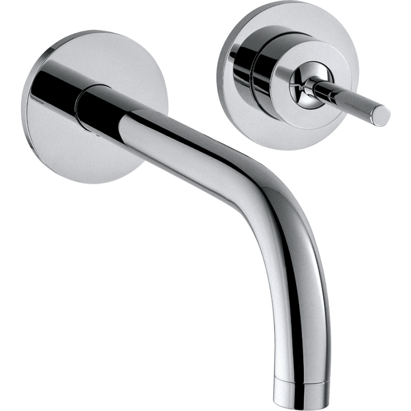 Jednouchwytowa bateria umywalkowa z wylewką 165 mm i rozetami, ścienna, podtynkowa Chrom Uno AXOR 38113000