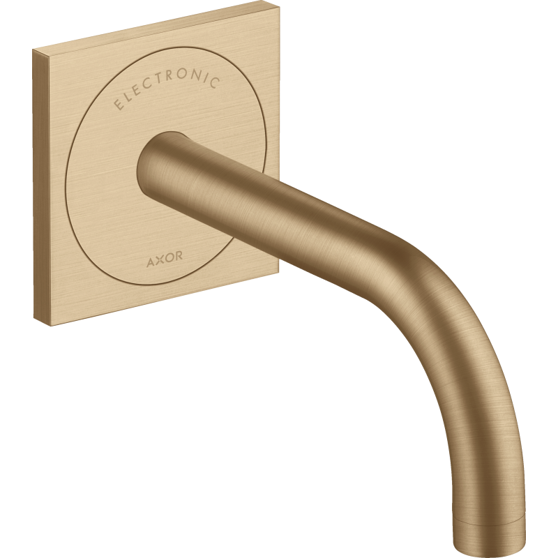 Elektroniczna bateria umywalkowa z wylewką 165 mm, ścienna, podtynkowa Brąz Szczotkowany Uno AXOR 38119140