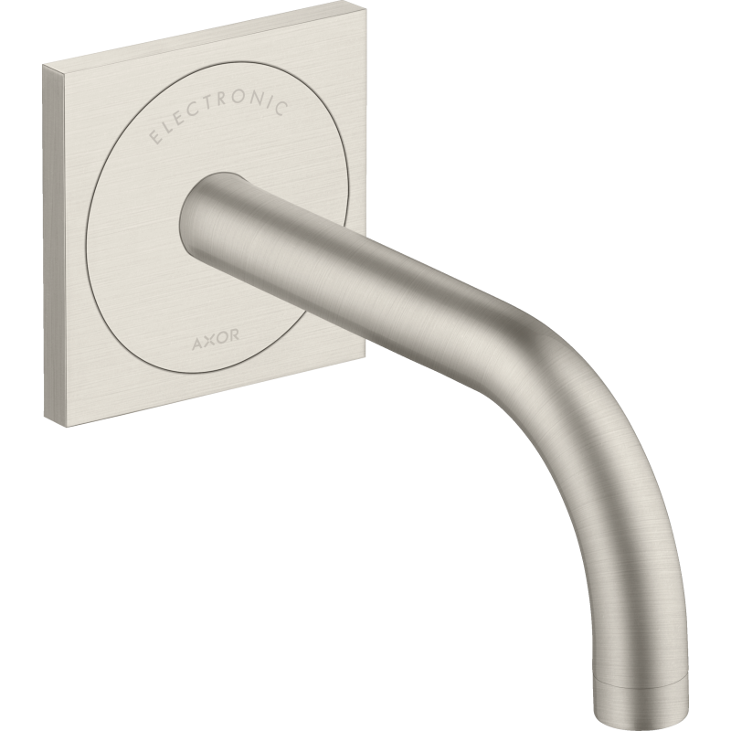 Elektroniczna bateria umywalkowa z wylewką 165 mm, ścienna, podtynkowa Stal Szlachetna Optyczna Uno AXOR 38119800