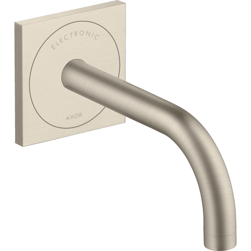 Elektroniczna bateria umywalkowa z wylewką 165 mm, ścienna, podtynkowa Nikiel Szczotkowany Uno AXOR 38119820