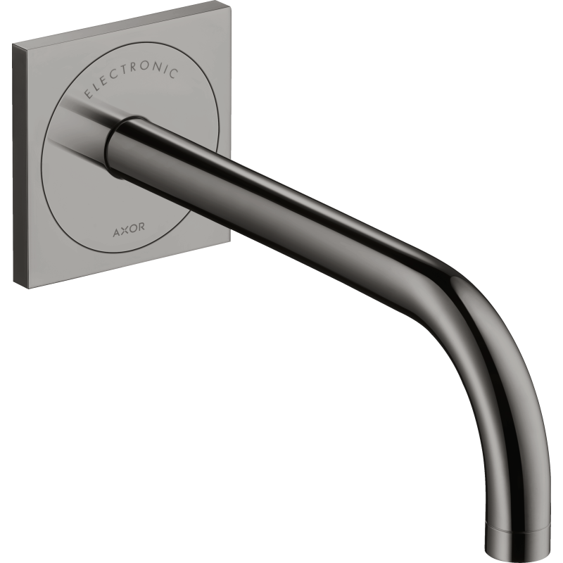 Elektroniczna bateria umywalkowa z wylewką 225 mm, ścienna, podtynkowa Czarny Chrom Polerowany Uno AXOR 38120330