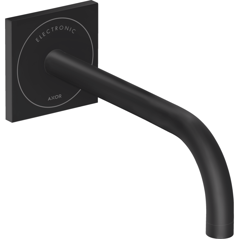 Elektroniczna bateria umywalkowa z wylewką 225 mm, ścienna, podtynkowa Czarny Matowy Uno AXOR 38120670