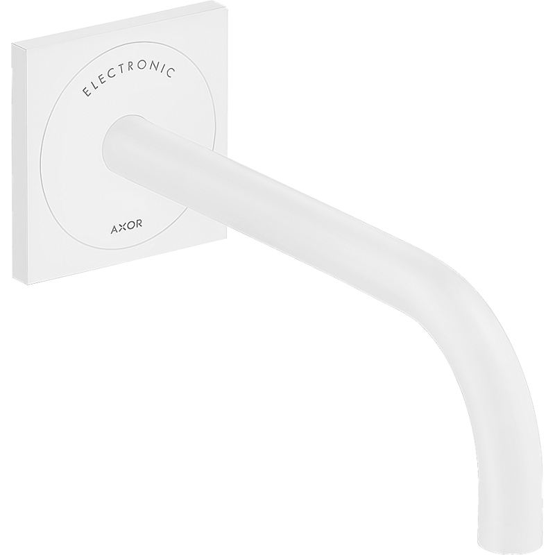 Elektroniczna bateria umywalkowa z wylewką 225 mm, ścienna, podtynkowa Biały Matowy Uno AXOR 38120700