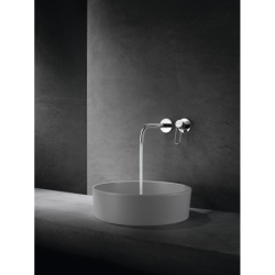 Jednouchwytowa bateria umywalkowa z uchwytem Loop i wylewką 225 mm, ścienna, podtynkowa Chrom Uno AXOR 38122000