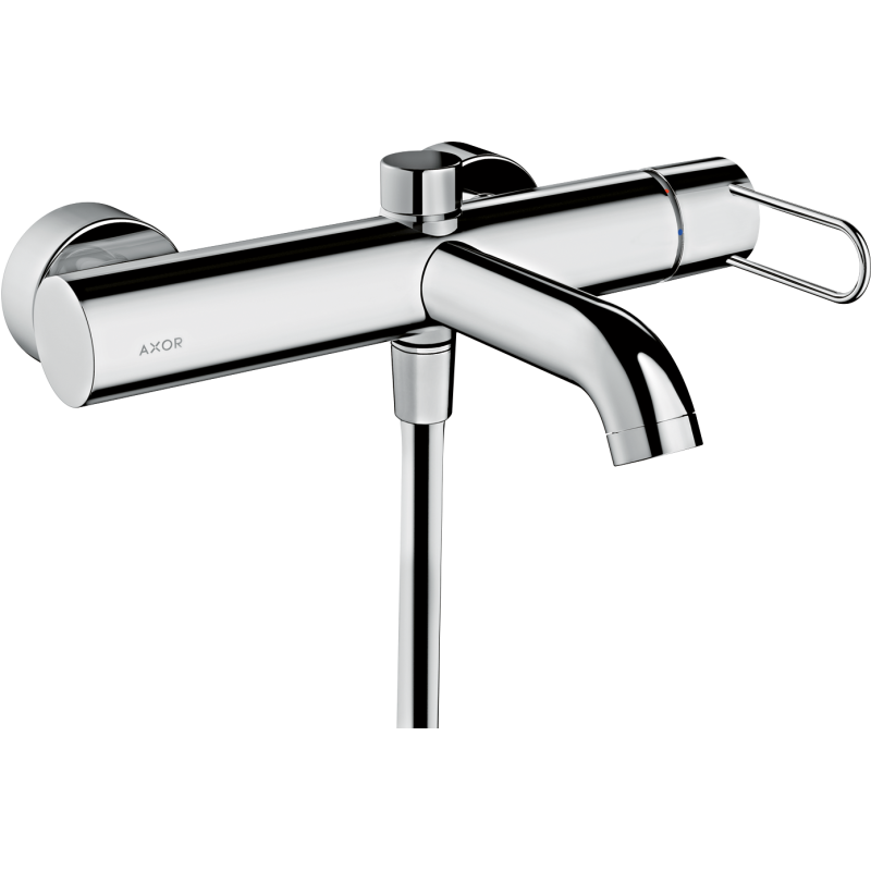 Jednouchwytowa bateria wannowa z uchwytem Loop, natynkowa Chrom Uno AXOR 38421000