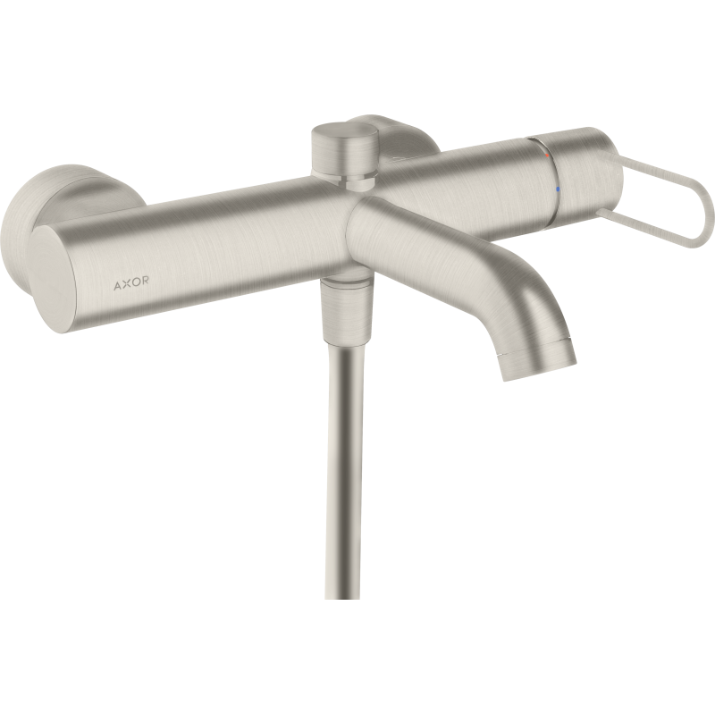 Jednouchwytowa bateria wannowa z uchwytem Loop, natynkowa Stal Szlachetna Optyczna Uno AXOR 38421800