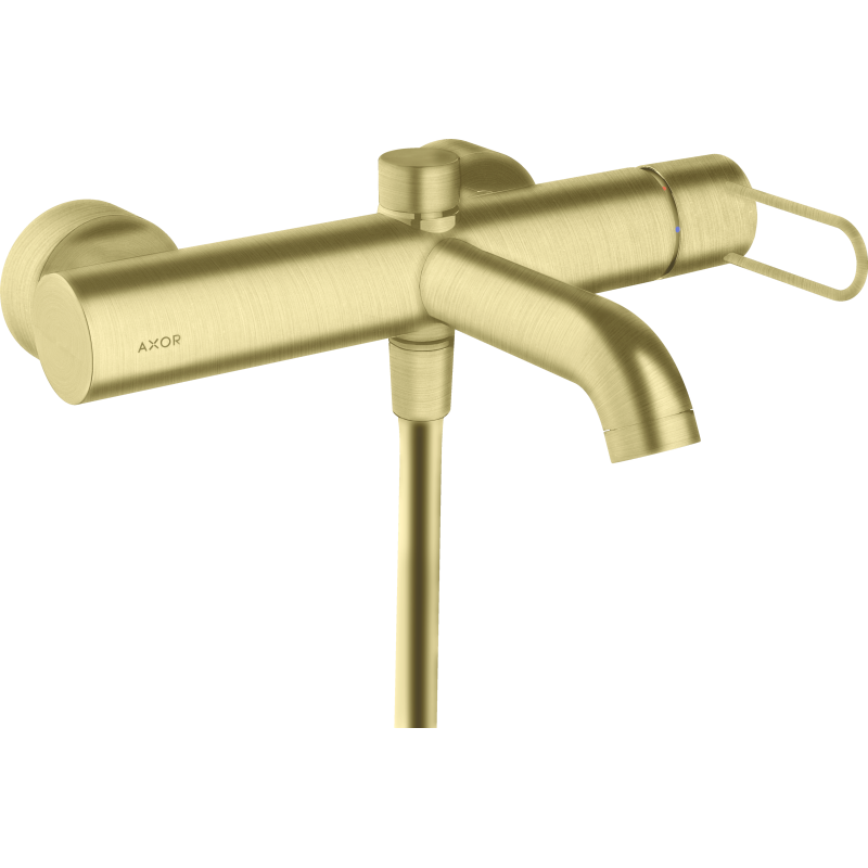 Jednouchwytowa bateria wannowa z uchwytem Loop, natynkowa Mosiądz Szczotkowany Uno AXOR 38421950