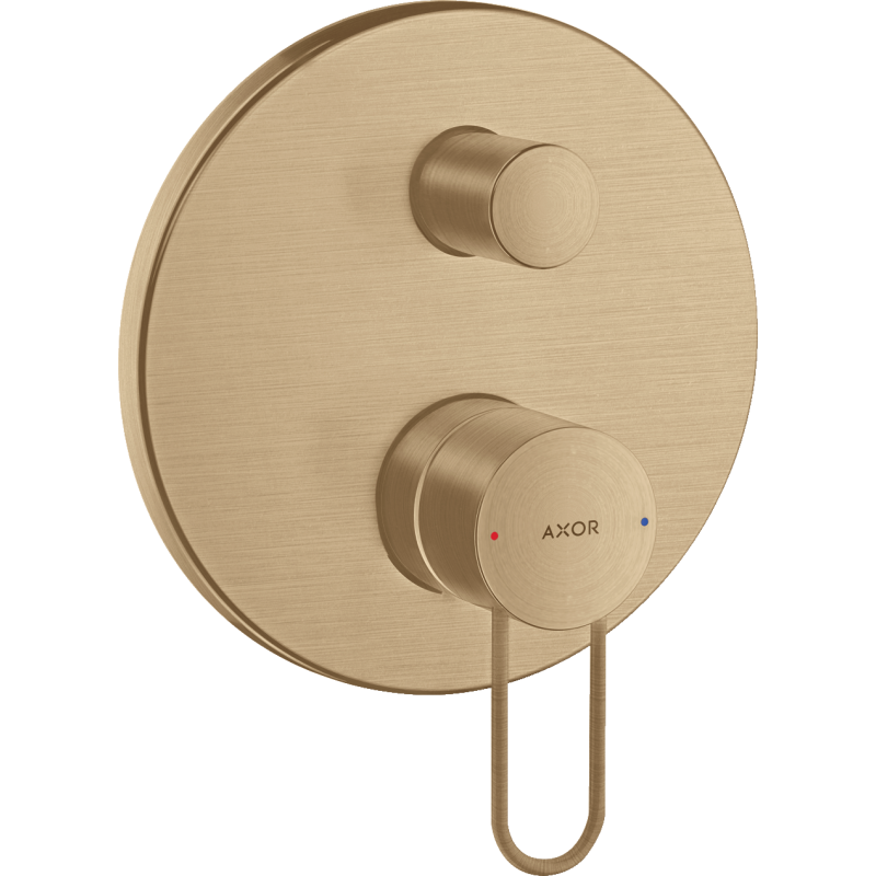 Jednouchwytowa bateria wannowa z uchwytem Loop, podtynkowa Brąz Szczotkowany Uno AXOR 38428140