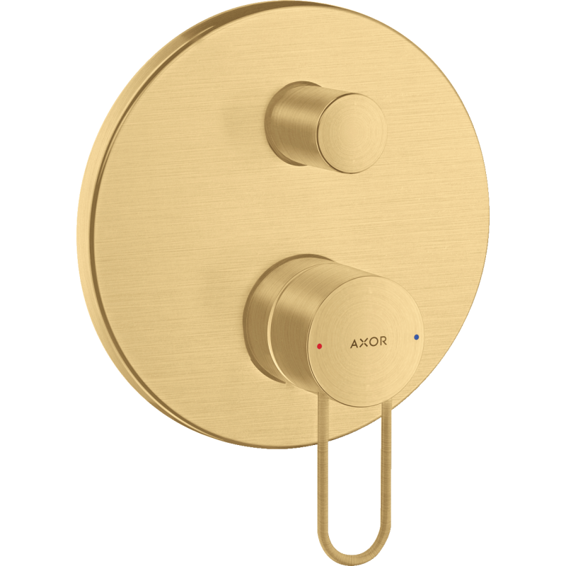 Jednouchwytowa bateria wannowa z uchwytem Loop, podtynkowa Złoty Optyczny Szczotkowany Uno AXOR 38428250