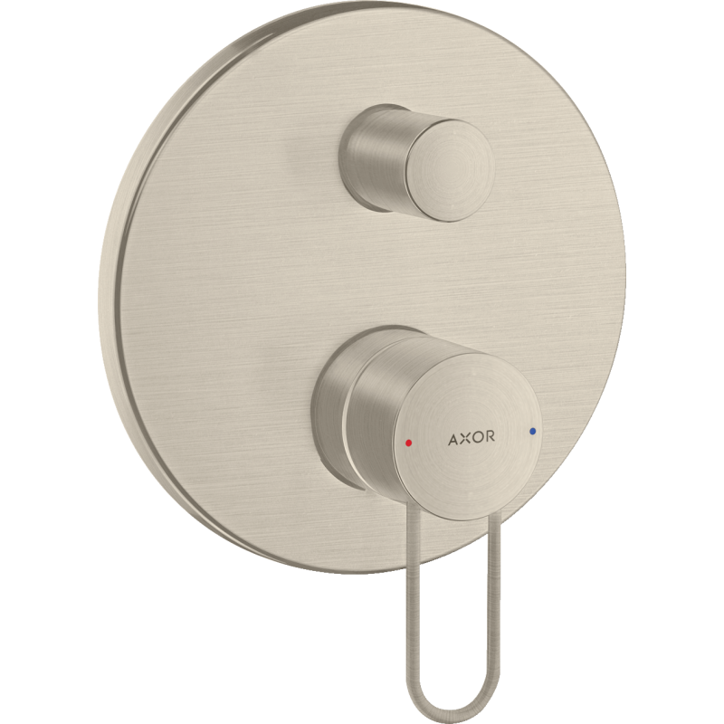 Jednouchwytowa bateria wannowa z uchwytem Loop, podtynkowa Nikiel Szczotkowany Uno AXOR 38428820