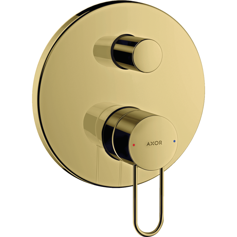 Jednouchwytowa bateria wannowa z uchwytem Loop, podtynkowa Mosiądz Polerowany Uno AXOR 38428930