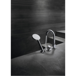 3-otworowa bateria na brzeg wanny z uchwytami Loop Chrom Uno AXOR 38436000