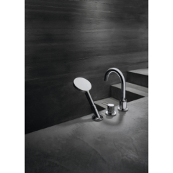 3-otworowa bateria na brzeg wanny z uchwytami Loop Chrom Uno AXOR 38436000