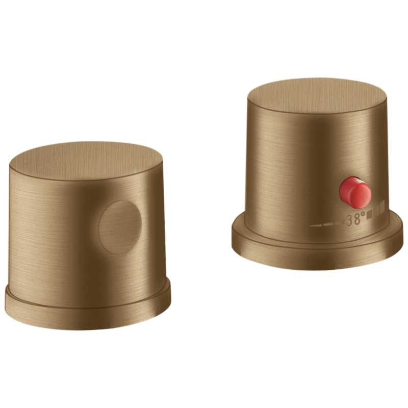 2-otworowa bateria termostatyczna na brzeg wanny Brąz Szczotkowany Uno AXOR 38480140