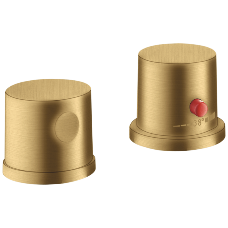 2-otworowa bateria termostatyczna na brzeg wanny Złoty Optyczny Szczotkowany Uno AXOR 38480250