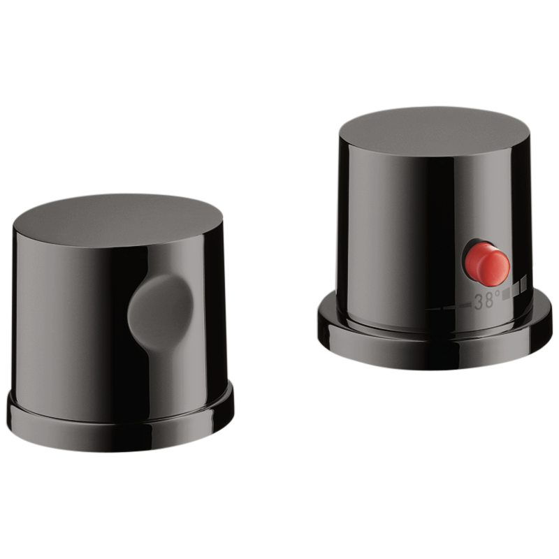 2-otworowa bateria termostatyczna na brzeg wanny Czarny Chrom Polerowany Uno AXOR 38480330