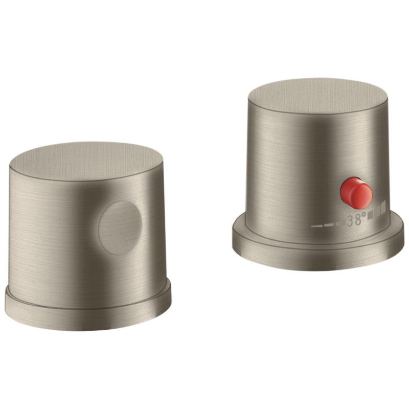 2-otworowa bateria termostatyczna na brzeg wanny Nikiel Szczotkowany Uno AXOR 38480820