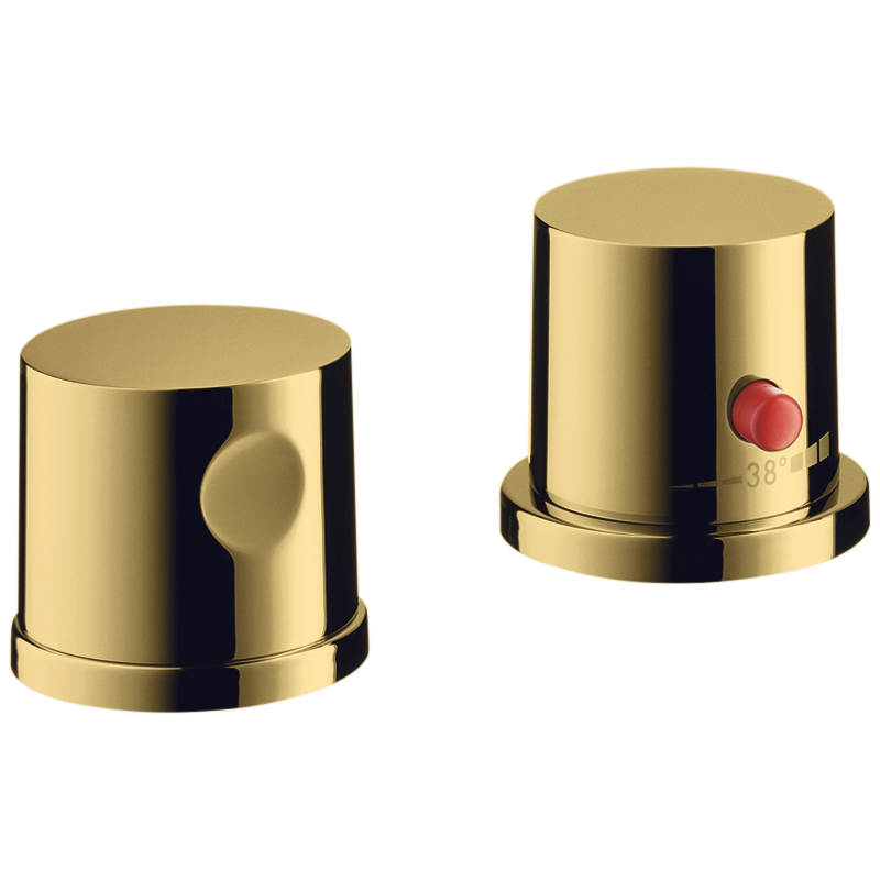 2-otworowa bateria termostatyczna na brzeg wanny Złoty Optyczny Polerowany Uno AXOR 38480990