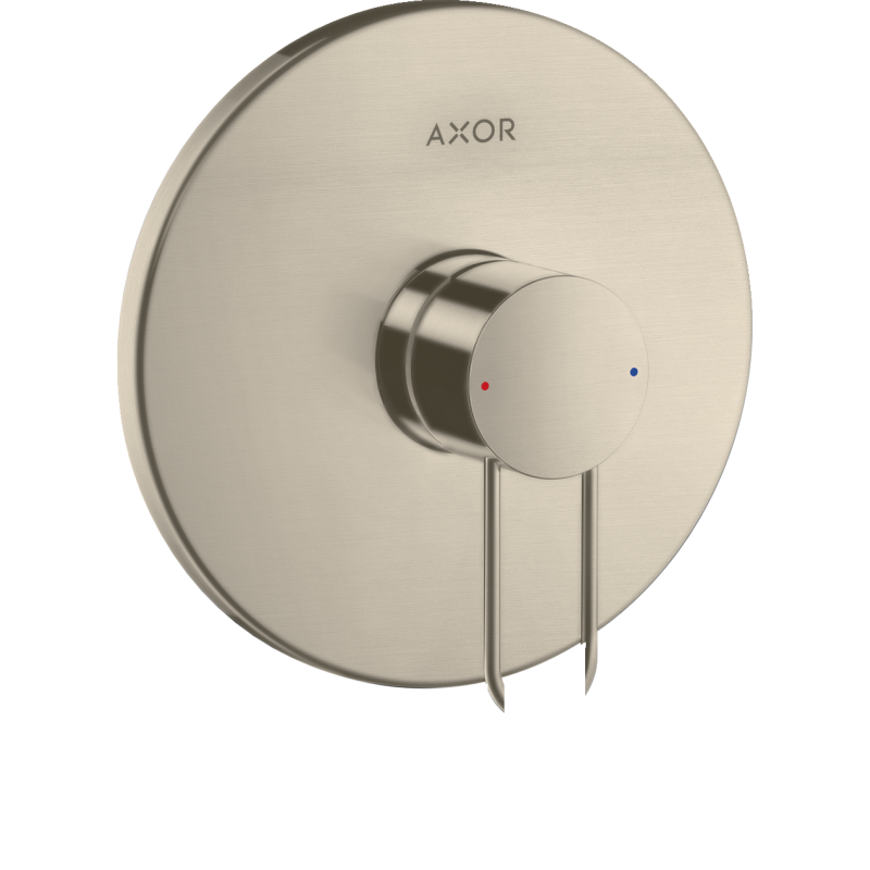 Jednouchwytowa bateria prysznicowa z uchwytem Loop, podtynkowa Nikiel Szczotkowany Uno AXOR 38626820