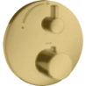 Bateria termostatyczna z zaworem odcinającym do 1 odbiornika, podtynkowa Złoty Optyczny Szczotkowany Uno AXOR 38700250