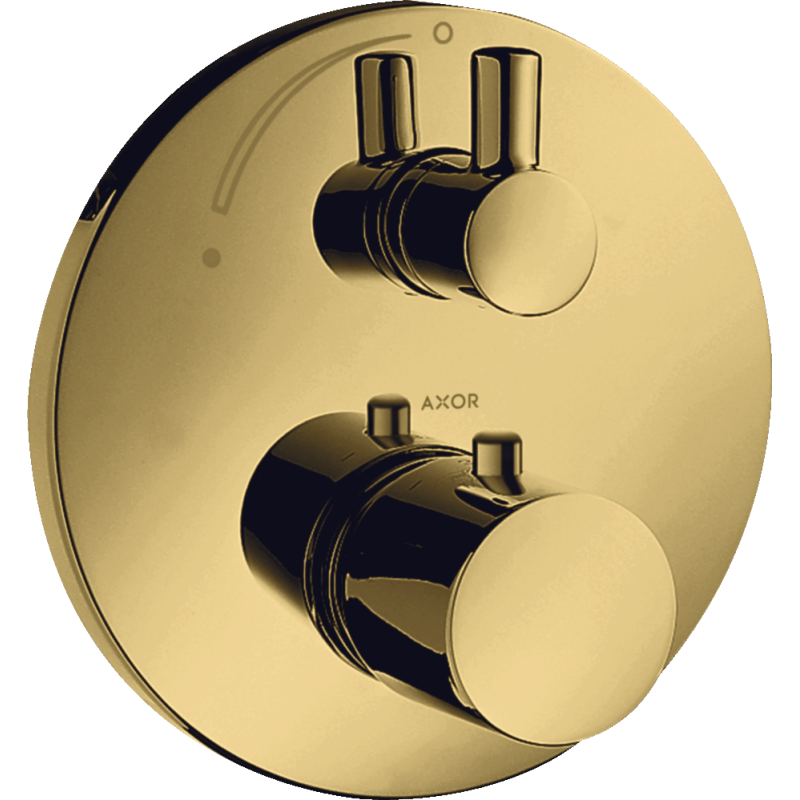 Bateria termostatyczna z zaworem odcinającym do 1 odbiornika, podtynkowa Złoty Optyczny Polerowany Uno AXOR 38700990