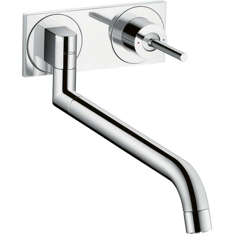 Jednouchwytowa bateria kuchenna, ścienna, podtynkowa Chrom Uno AXOR 38815000