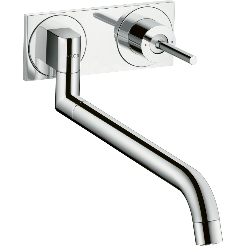 Jednouchwytowa bateria kuchenna, ścienna, podtynkowa Stal Szlachetna Finish Uno AXOR 38815800