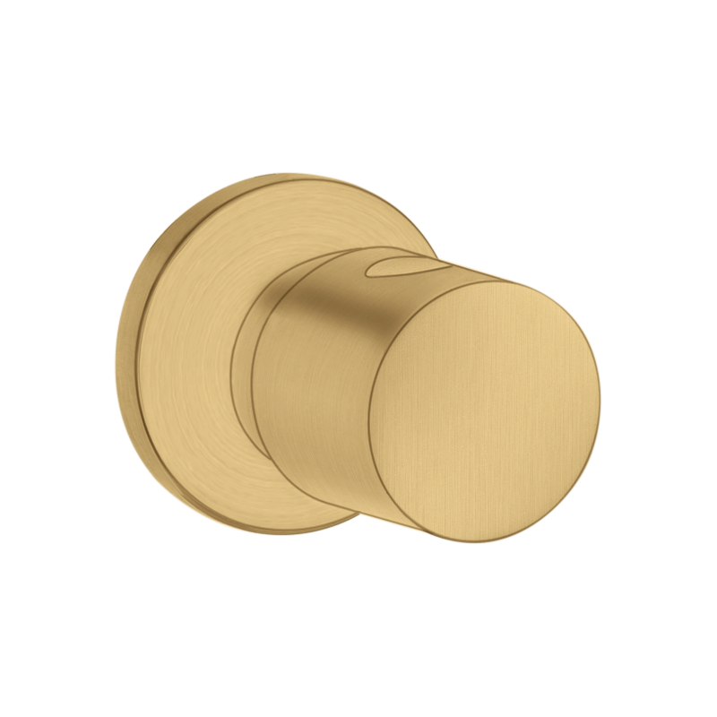 Zawór odcinający, podtynkowy Złoty Optyczny Szczotkowany Uno AXOR 38976250