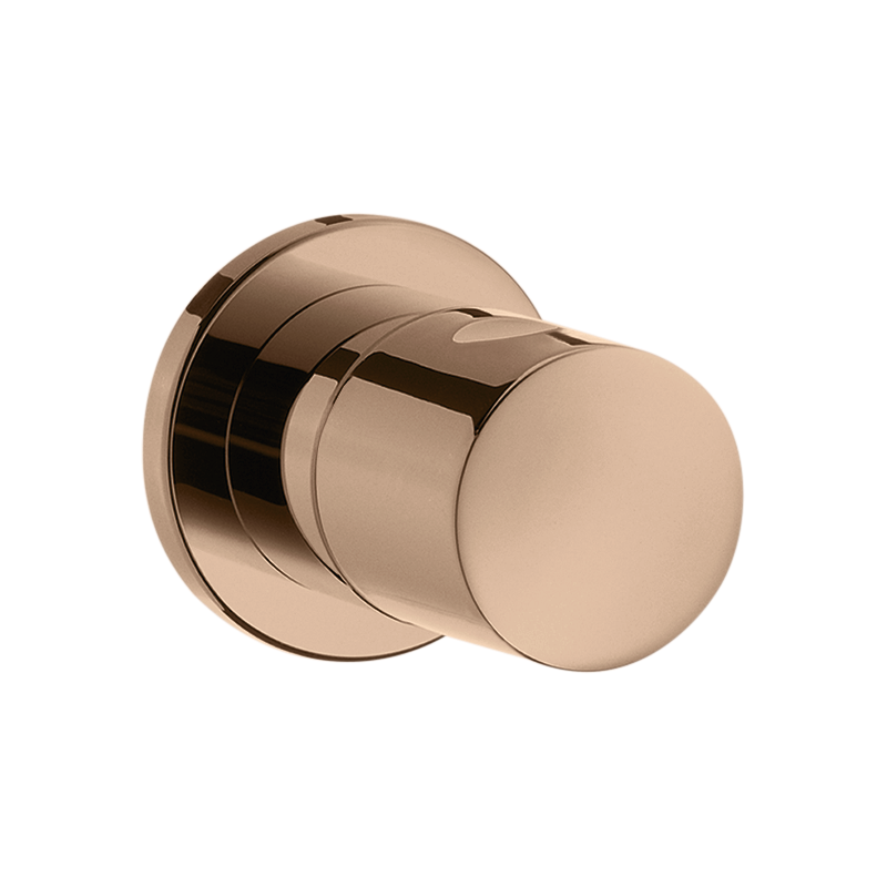 Zawór odcinający, podtynkowy Czerwony Złoty Polerowany Uno AXOR 38976300