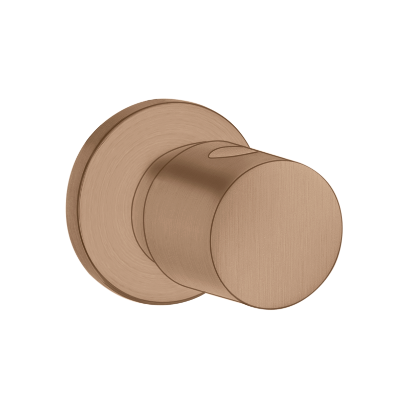 Zawór odcinający, podtynkowy Czerwony Złoty Szczotkowany Uno AXOR 38976310