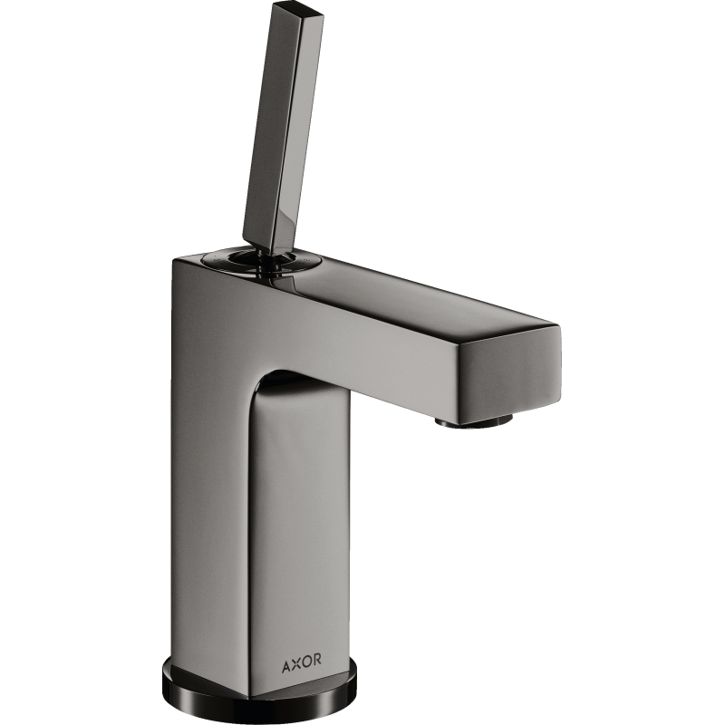 Bateria umywalkowa 110 z uchwytem Pin i niezamykanym kpl odpływowym Czarny Chrom Polerowany Citterio AXOR 39018330