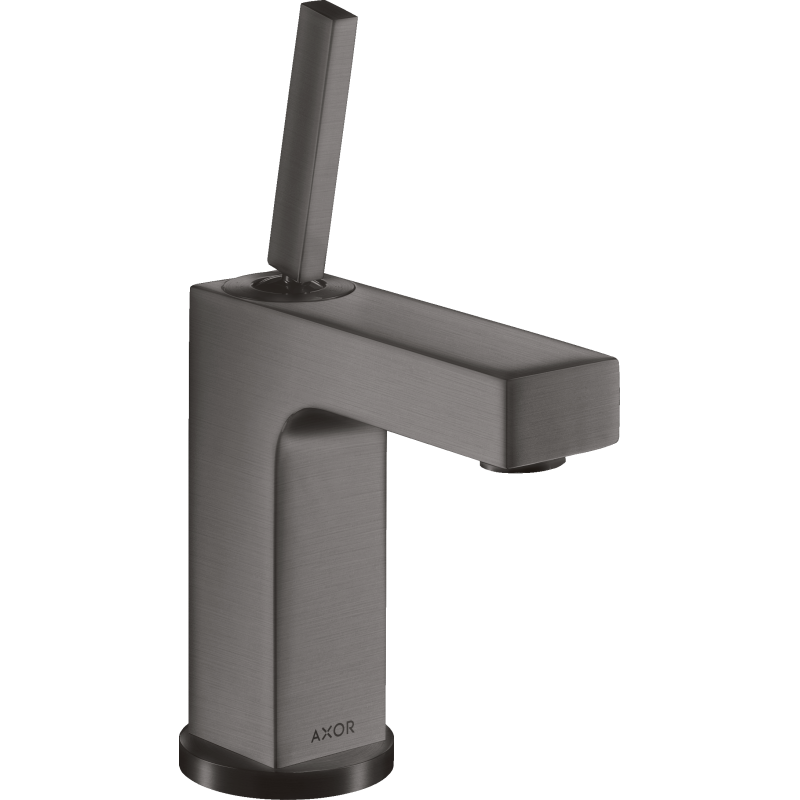 Bateria umywalkowa 110 z uchwytem Pin i niezamykanym kpl odpływowym Czarny Chrom Szczotkowany Citterio AXOR 39018340
