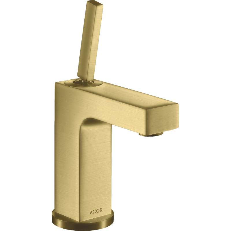 Jednouchwytowa bateria umywalkowa 110 z uchwytem Pin i niezamykanym kpl odpływowym Mosiądz Szczotkowany Citterio AXOR 39018950