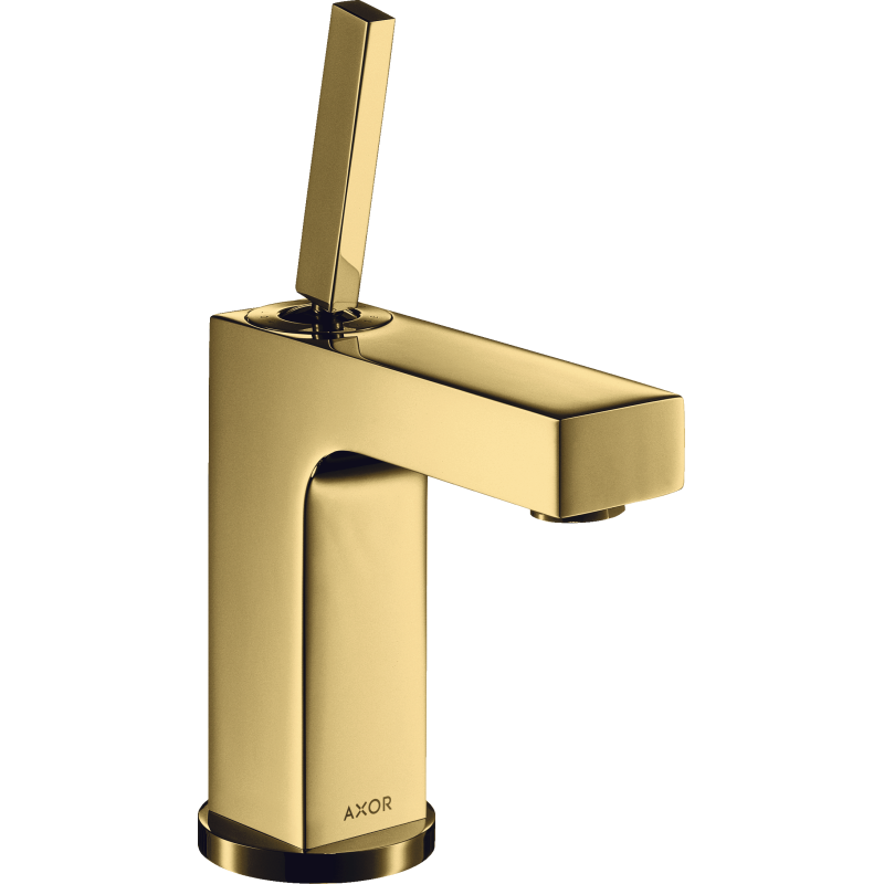 Bateria umywalkowa 110 z uchwytem Pin i niezamykanym kpl odpływowym Złoty Optyczny Polerowany Citterio AXOR 39018990