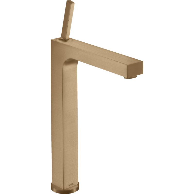 Bateria umyw. 280 do umywalek nablatowych z uchwytem Pin i kpl odpływowym z cięgłem Brąz Szczotkowany Citterio AXOR 39020140