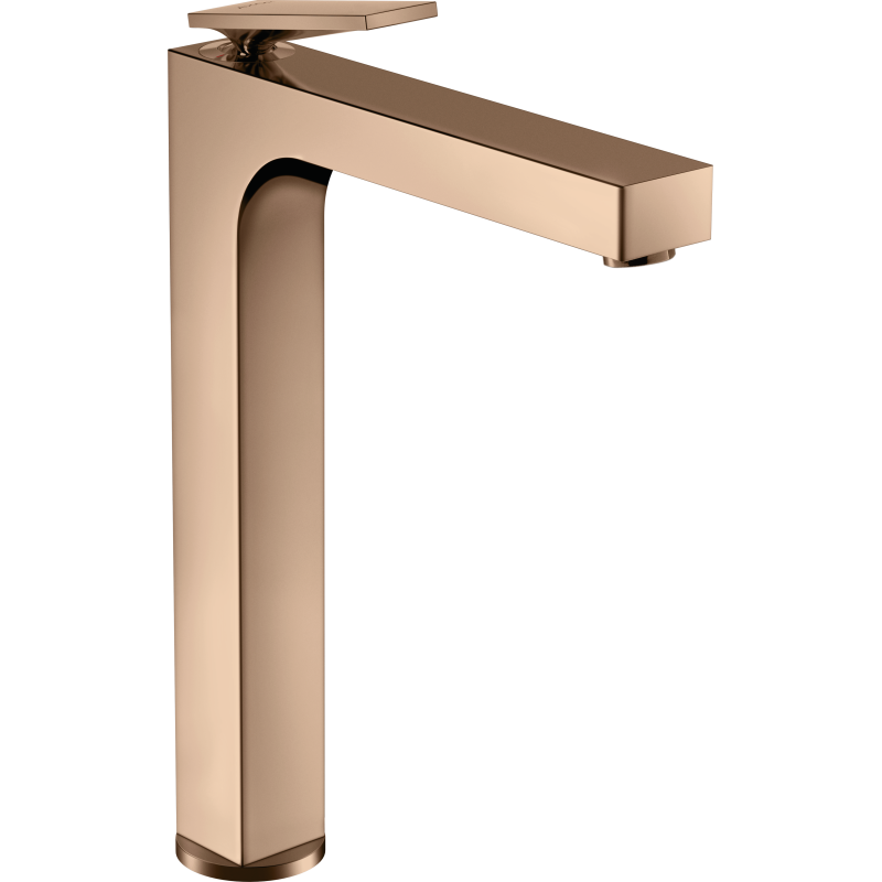 Bateria umywalkowa 280 do umywalek nablatowych z niezamykanym kpl odpływowym Czerwony Złoty Polerowany Citterio AXOR 39021300