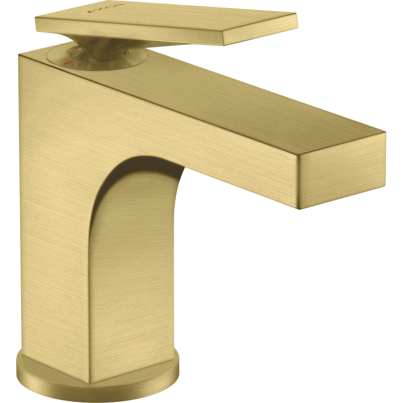 Jednouchwytowa bateria umywalkowa 90 do małych umywalek z kpl odpływowym z cięgłem Mosiądz Szczotkowany Citterio AXOR 39022950